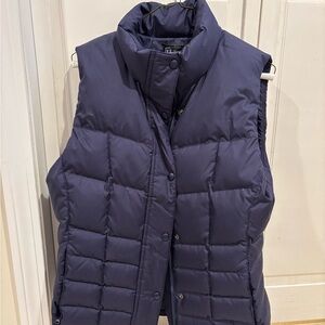 L.L. Bean Dark Blue Quilted Vest
